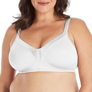 Playtex 18 Hour Bra Silk Soft Smoothing Wireless Breathable White #4803 - 38D
